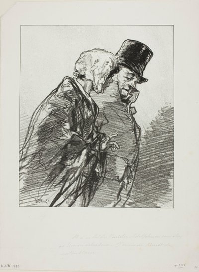 Les Lorettes vieillies: ...Et à ce bal des Variétés, Adolphe... von Paul Gavarni