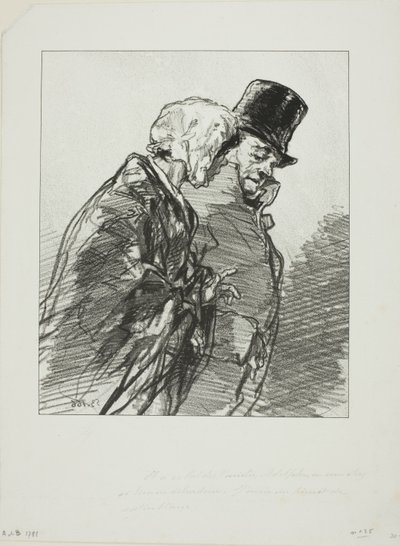 Les Lorettes vieillies: ...Et à ce bal des Variétés, Adolphe... von Paul Gavarni