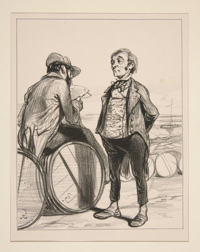 "Messieurs! Ich werde endlich auf die ernsten und eindringlichen Worte antworten, die soeben an diesem Rednerpult ausgesprochen wurden...." von Paul Gavarni