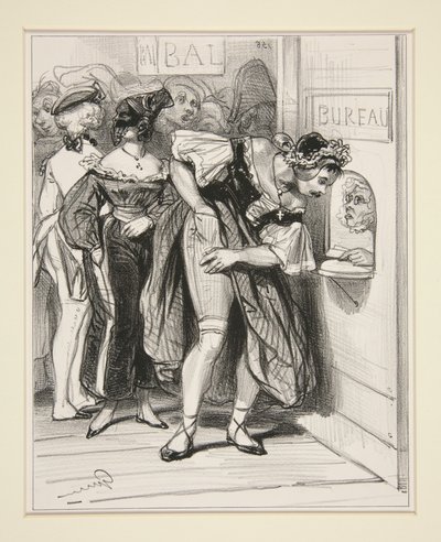 Nr. 1 - Ein Reiter und eine Dame... Fünfzehn Sous. von Paul Gavarni