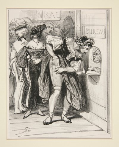 Nr. 1 - Ein Reiter und eine Dame von Paul Gavarni