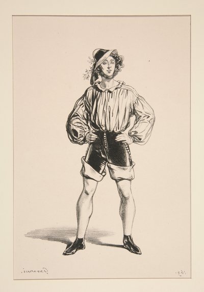 FISCHER. Strohhut. ... von Paul Gavarni