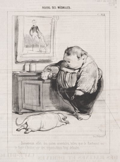 Rückseite der Medaillen von Paul Gavarni