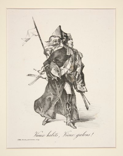 Alte Uniformen, alte Streifen! von Paul Gavarni