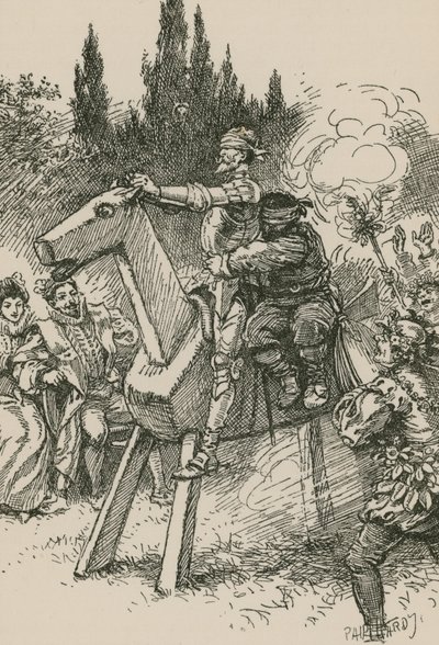 Don Quixote... begann den Stift zu drehen von Paul Hardy