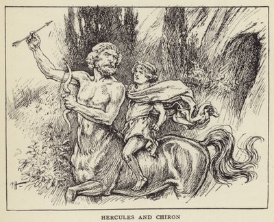 Herkules und Chiron von Paul Hardy