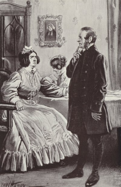Illustration für Barchester Towers von Anthony Trollope von Paul Hardy