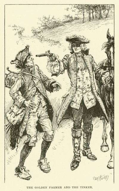 Der Goldene Bauer und der Kesselflicker (Gravur) von Paul Hardy