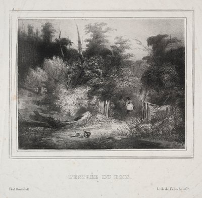 Landschaften: Der Eingang eines Waldes von Paul Huet