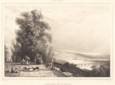 Terrasse von St. Cloud von Paul Huet