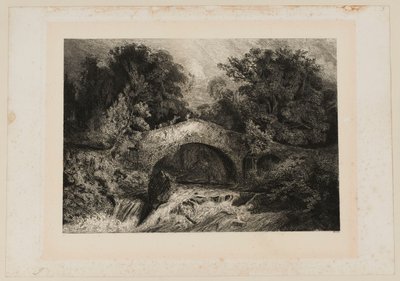 Eine Brücke in der Auvergne. Beraldi 64 IFF 44 von Paul Huet