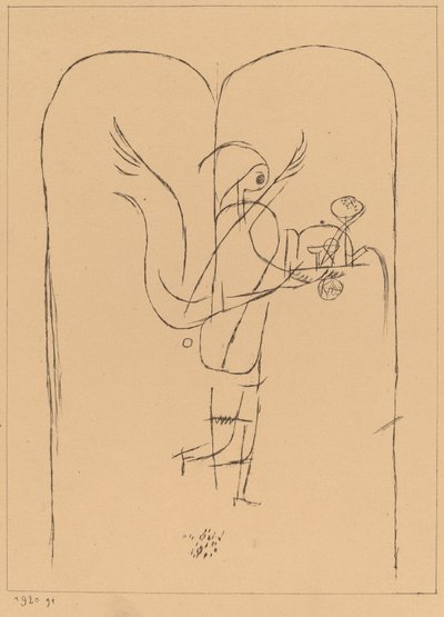 Ein Genius serviert ein kleines Frühstück von Paul Klee