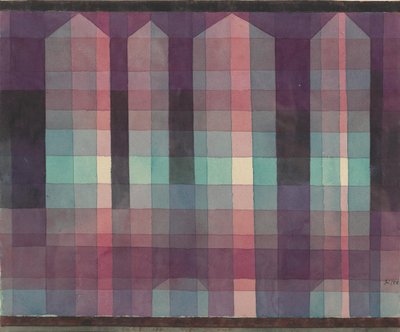 Vier Türme, 1923 von Paul Klee