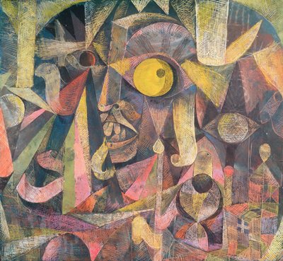 Der Mond war im Abnehmen, er zeigte mir die Grimasse eines Engländers, eines Lords Mal Fame von Paul Klee