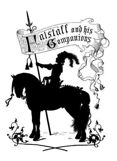 Frontispiz aus Falstaff und seine Gefährten von Paul Konewka