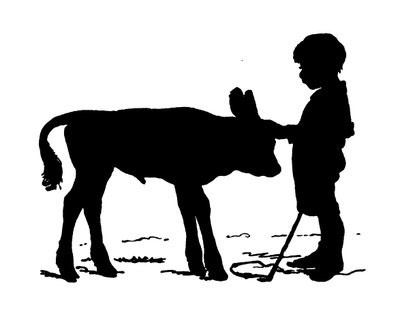 Silhouette von Paul Konewka (Lithografie) von Paul Konewka