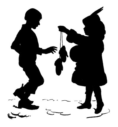 Silhouette von Paul Konewka (Lithografie) von Paul Konewka