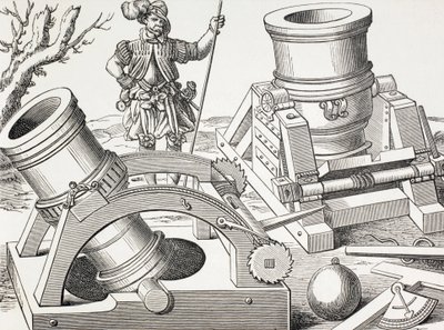 Mörser des 16. Jahrhunderts auf beweglichen Lafetten von Paul Lacroix