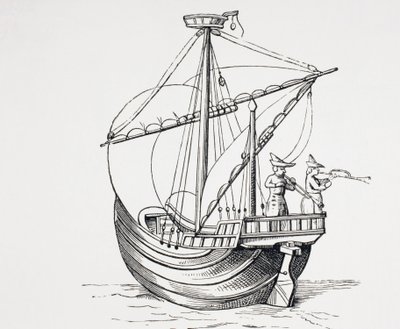 Segelschiff des 15. Jahrhunderts von Paul Lacroix