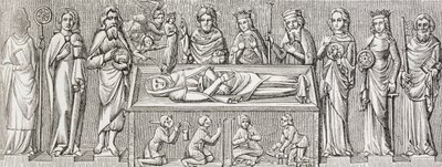Nach dem Basrelief auf dem Grab von Elisabeth von Ungarn von Paul Lacroix