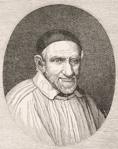 Heiliger Vinzenz von Paul 1581 - 1660. Französischer katholischer Priester und Heiliger. Nach einem Werk von Simon François von Paul Lacroix