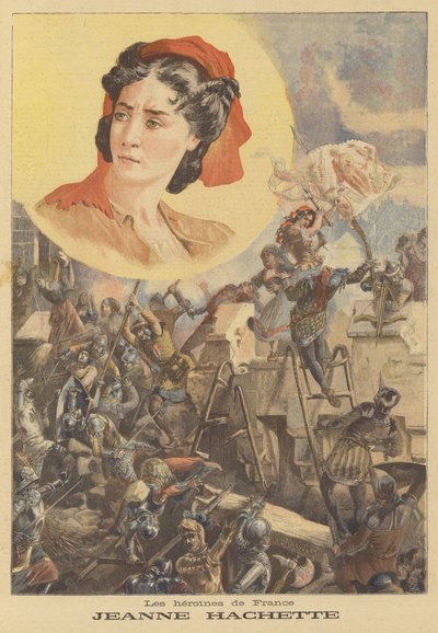 Jeanne Hachette bei der Belagerung von Beauvais von Paul Merwart
