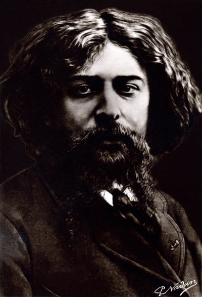 Alphonse Daudet, um 1880 (Foto) von Paul Nadar