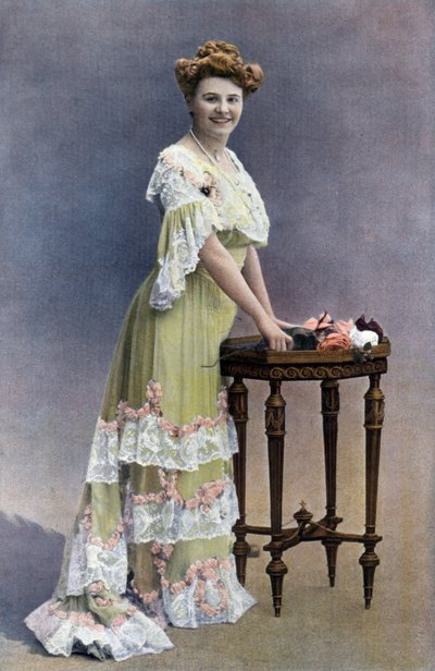 Französische Komödiantin Blanche Toutain, Foto von Paul Nadar aus der französischen Zeitung "Le Theatre" Februar 1905 von Paul Nadar