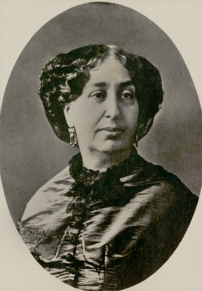 Porträt der Schriftstellerin George Sand von Paul Nadar