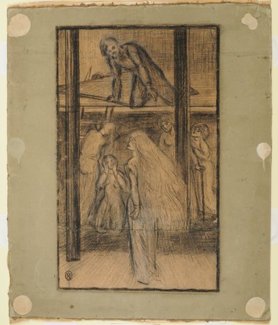 Hallgerd verweigert Gunnar ihr Haar von Paul Nash
