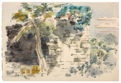 Ruine im Wald von Dean von Paul Nash