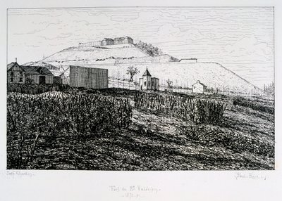 Fort du Mont Valérien, Belagerung von Paris, 1870-1871 von Paul Roux