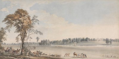 Nordwestansicht von Wakefield Lodge im Whittlebury Forest, Northamptonshire von Paul Sandby