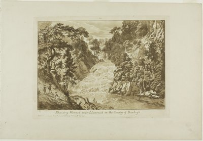 Rhaidr-y Wennel bei Llanrwst im Land Denbigh von Paul Sandby