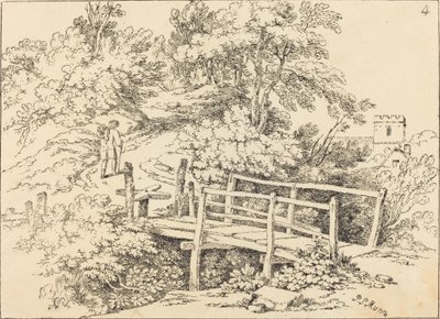 Landbrücke (Der Reisende) von Paul Sandby Munn