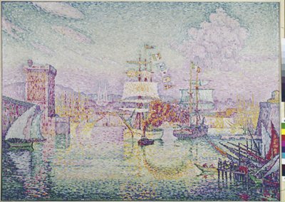 Einfahrt in den Hafen von Marseille von Paul Signac