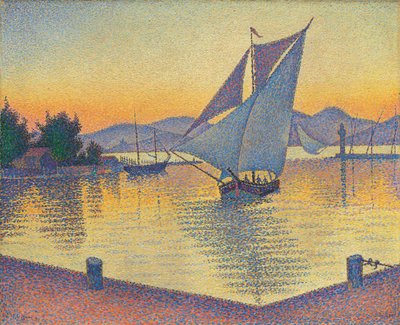 Der Hafen im Sonnenuntergang, Opus 236 von Paul Signac