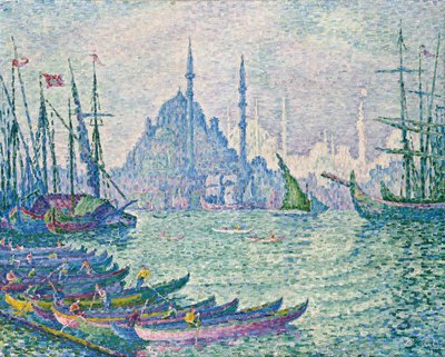 Die Minarette am Goldenen Horn, 1907 von Paul Signac