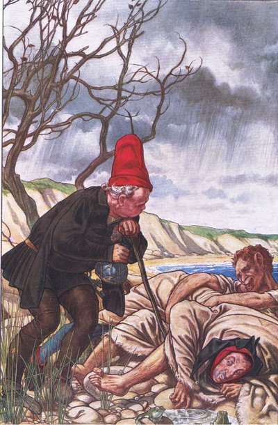 Vier Beine und zwei Stimmen: Ein sehr delikates Monster!, Illustration aus Der Sturm, 1908 von Paul Vincent Woodroffe
