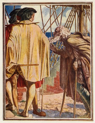 Illustration zu Coleridges Der alte Seemann von Paul Vincent Woodroffe
