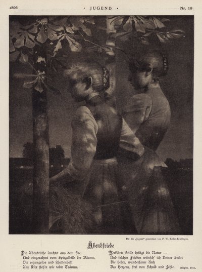 Abendfrieden von Paul Wilhelm Keller Reutlingen