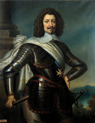 Porträt von Charles de Lorraine, Prinz von Joinville, Herzog von Joyeuse und 4. Herzog von Guise (1571-1640) Enkel von Henri de Guise Gemälde von Paulin Guerin (1783-1855) 19. Jahrhundert von Paulin Jean Baptiste Guerin