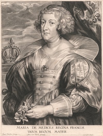 Maria de Medices Königin von Frankreich, Mutter von drei Königen von Paulus Pontius