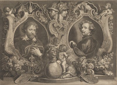 Paulus Pontius - Antonius Van Dyck Eques und Peter Paul Rubens Eques - Google Art Project von Paulus Pontius