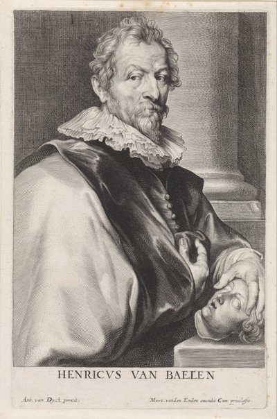 Porträt des Malers Hendrik van Balen (I) von Paulus Pontius