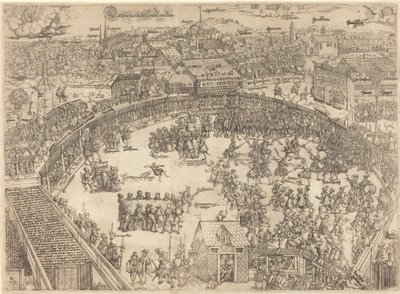 Der Turnierplatz in der Stadt Zwickau von Paulus Reinhart