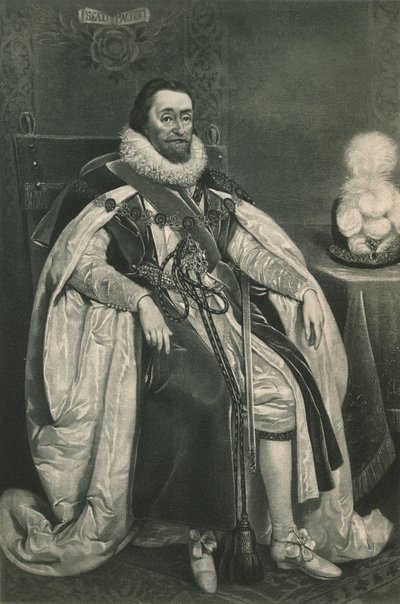 König James I und VI., 1603 von Paulus van Somer