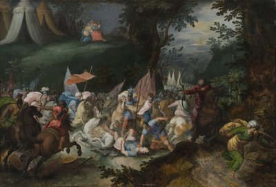 Schlacht zwischen den Israeliten und den Amalekitern von Pauwel Casteels
