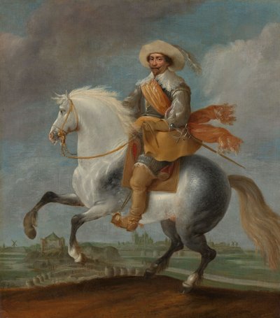 Prinz Frederik Hendrik zu Pferd, ca. 1632-1635 von Pauwels I van Hillegaert