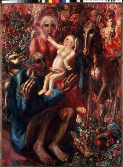 Die Heilige Familie von Pawel Nikolajewitsch Filonow